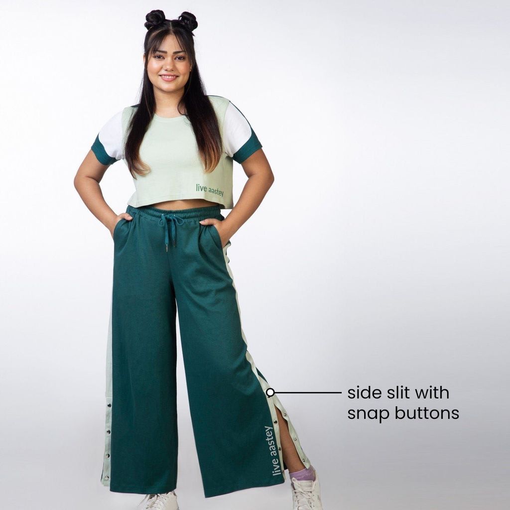 Am-To-Pm Wide Leg Pants - Forest Green