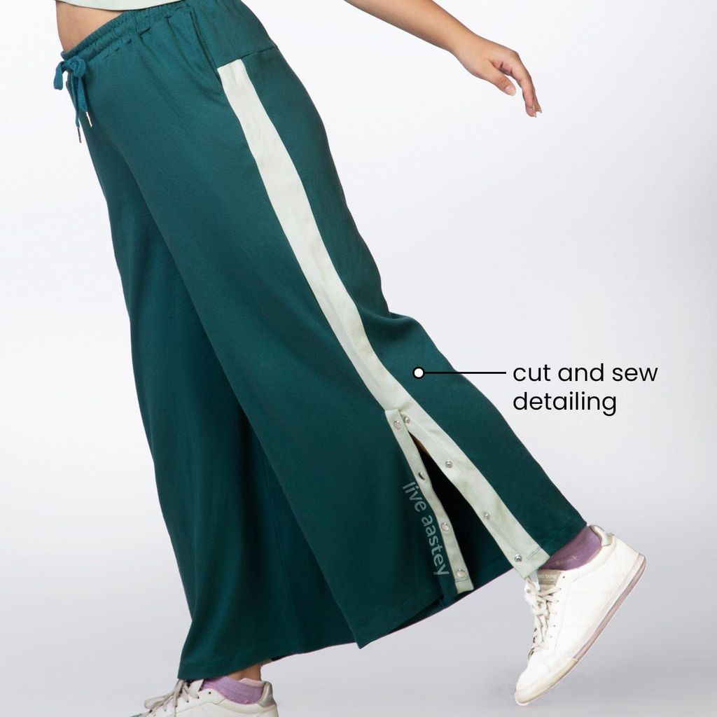 Am-To-Pm Wide Leg Pants - Forest Green