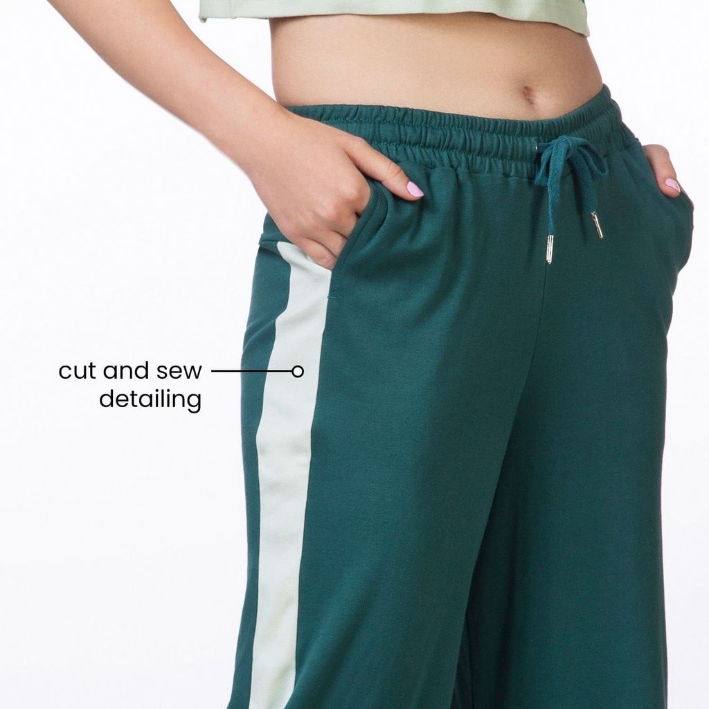 Am-To-Pm Wide Leg Pants - Forest Green