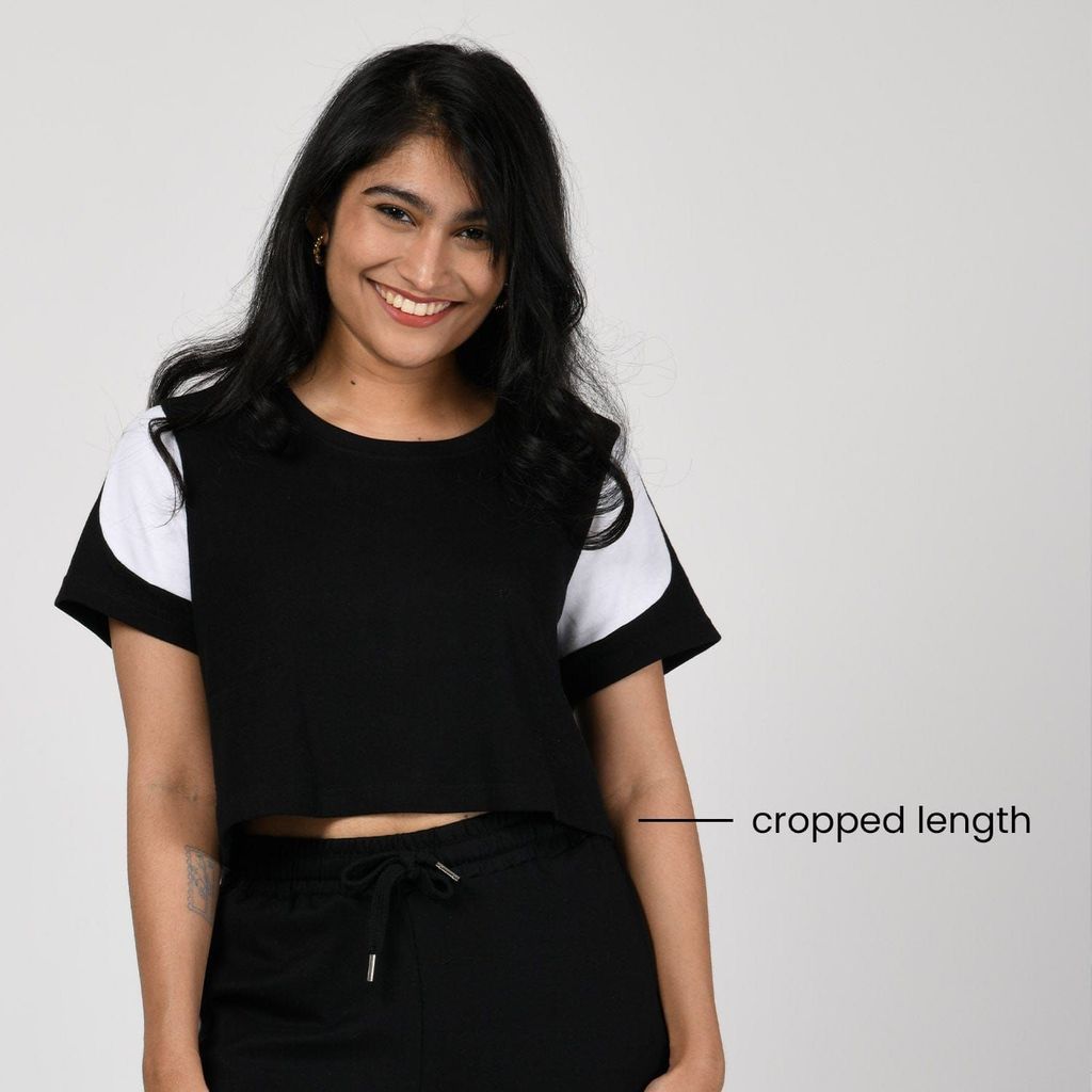 Am-To-Pm Crop Top - Midnight Black