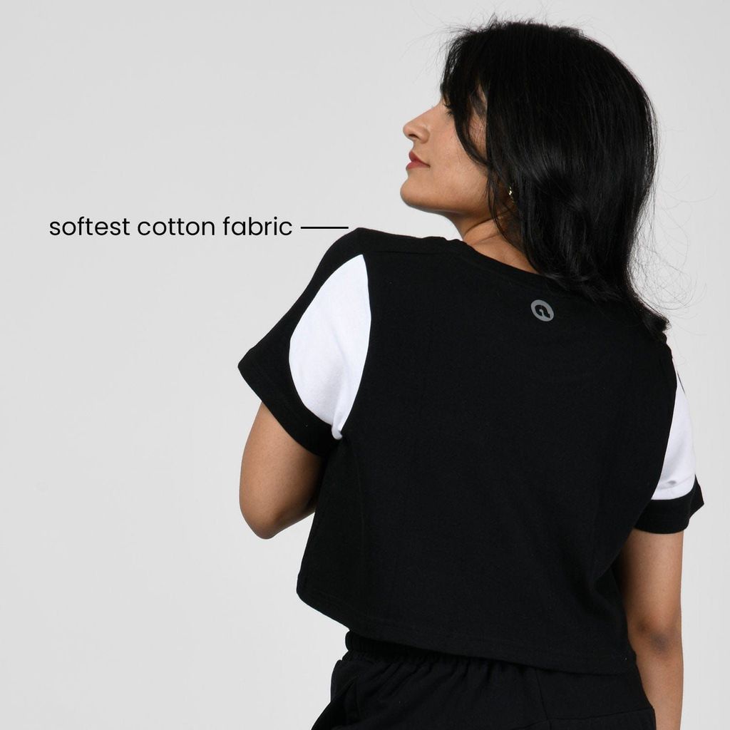 Am-To-Pm Crop Top - Midnight Black