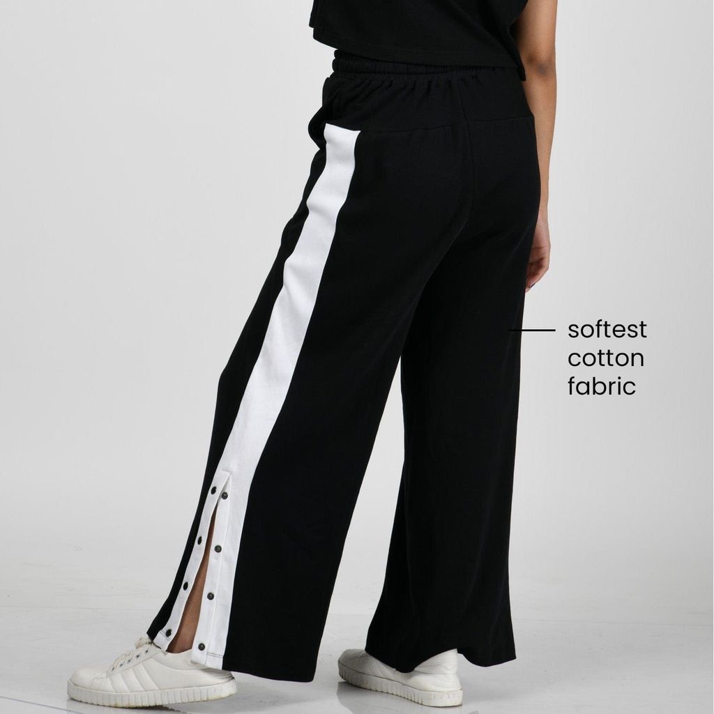 Am-To-Pm Wide Leg Pants - Midnight Black
