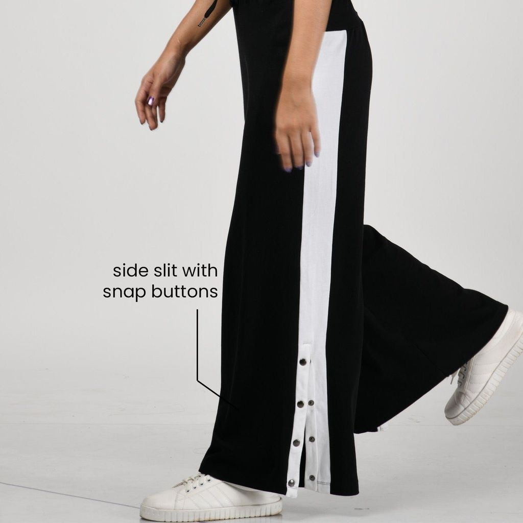 Am-To-Pm Wide Leg Pants - Midnight Black