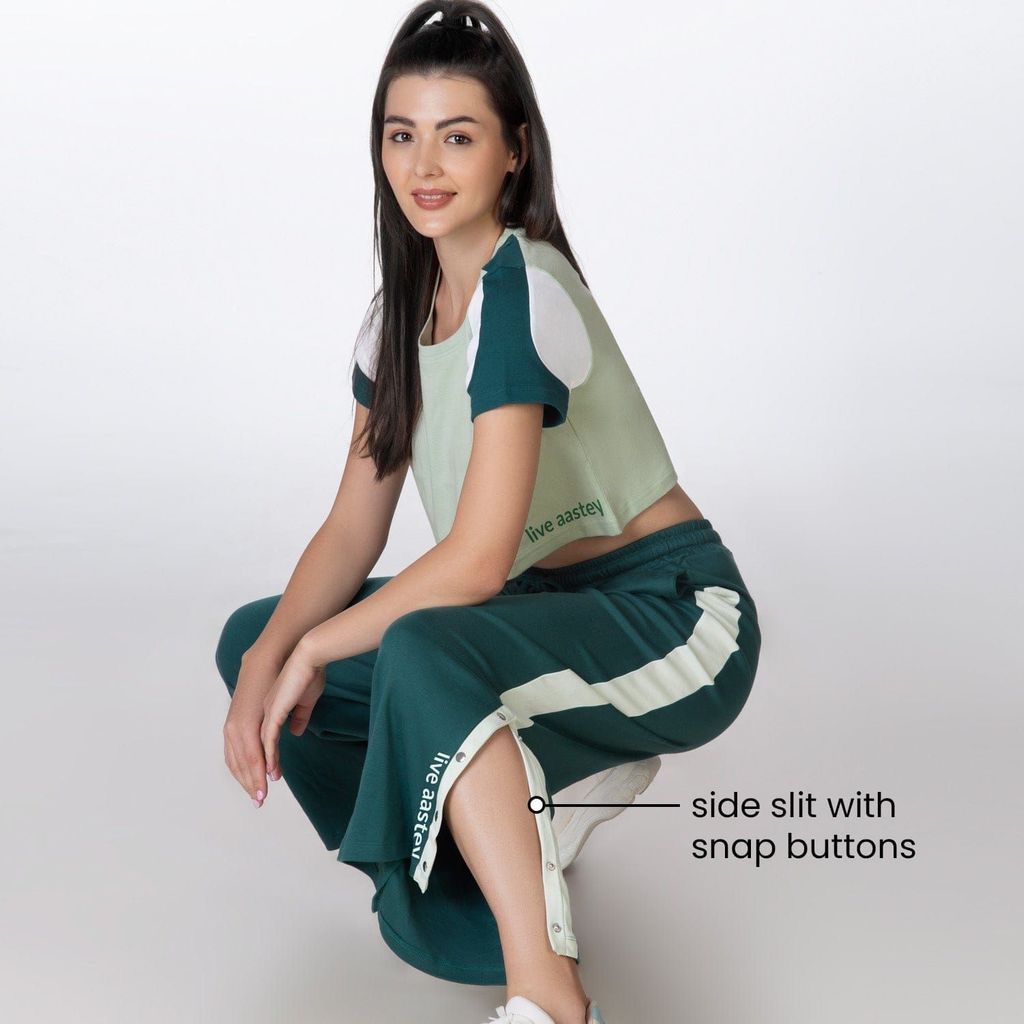 Am-To-Pm Wide Leg Pants - Forest Green