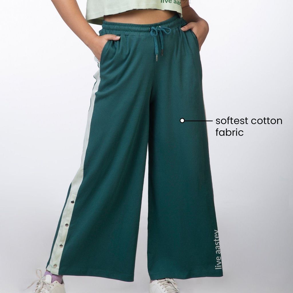 Am-To-Pm Wide Leg Pants - Forest Green