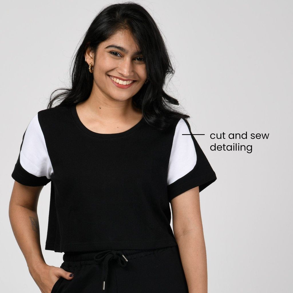 Am-To-Pm Crop Top - Midnight Black