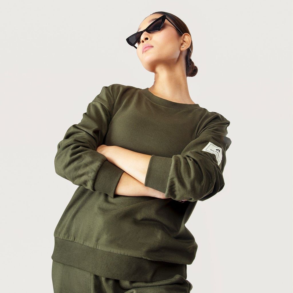 Get Cosy Sweatshirt - Olive Green