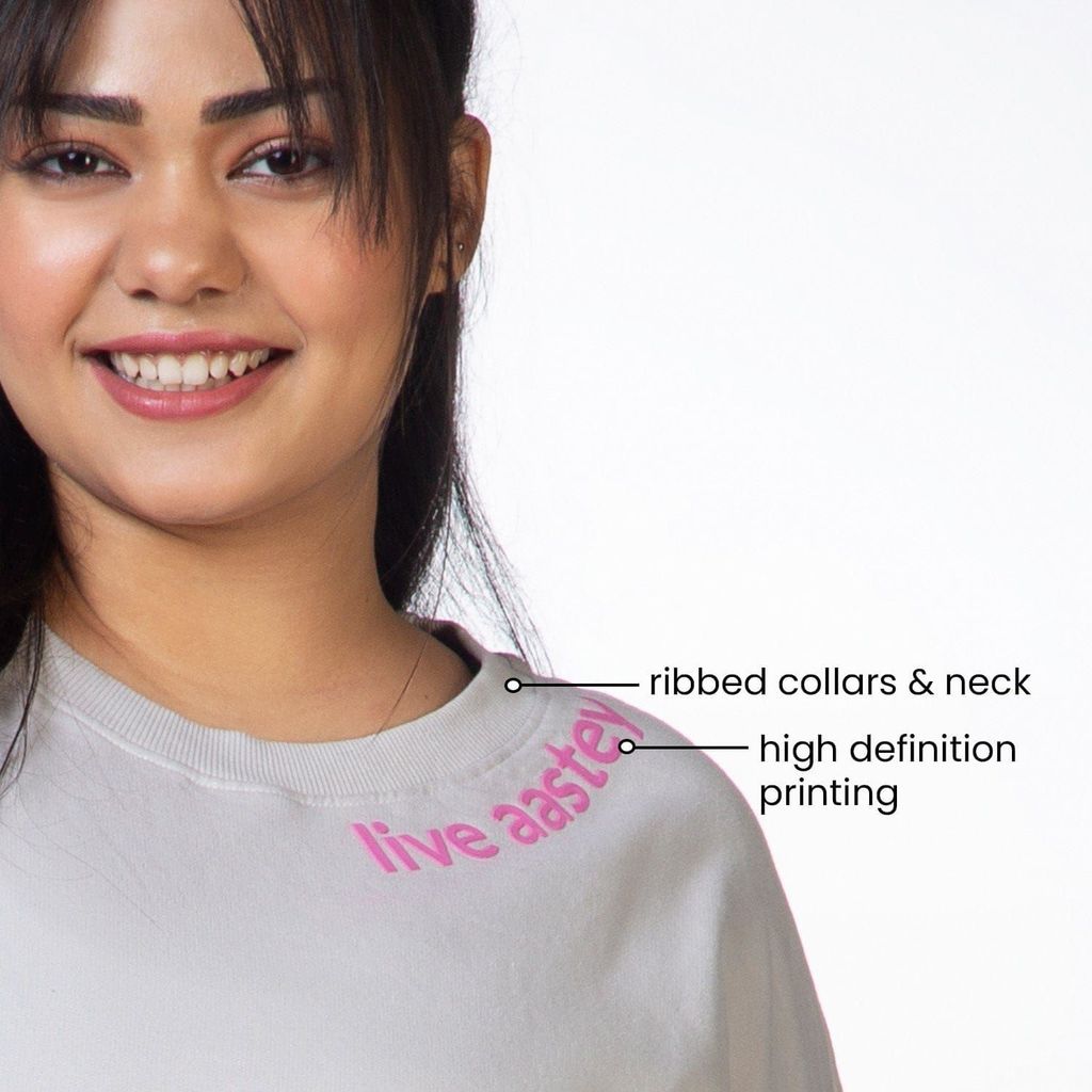 Vibe Check Sweatshirt - Ivory Grey