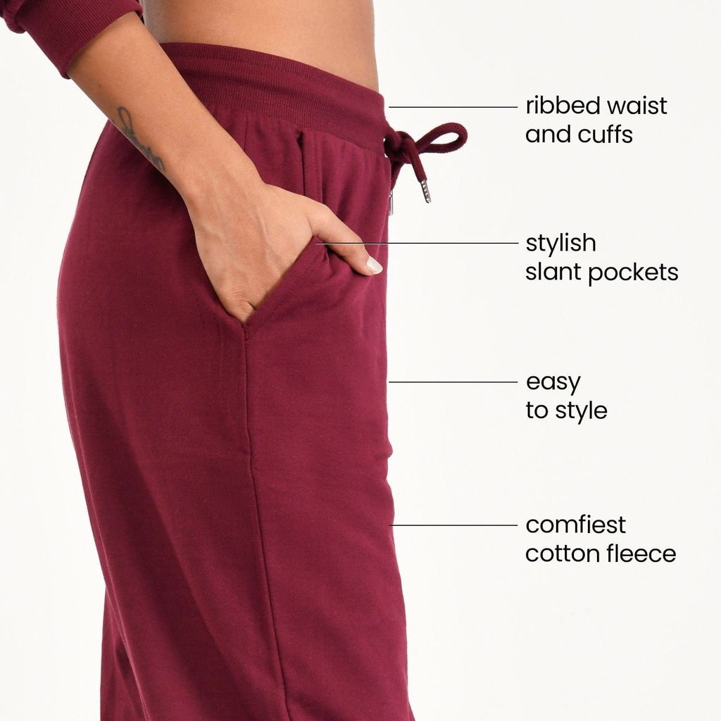 Get Cosy Joggers - Maroon
