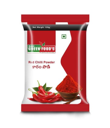  Devi Green Food's Red Chilli Powder, 100g
