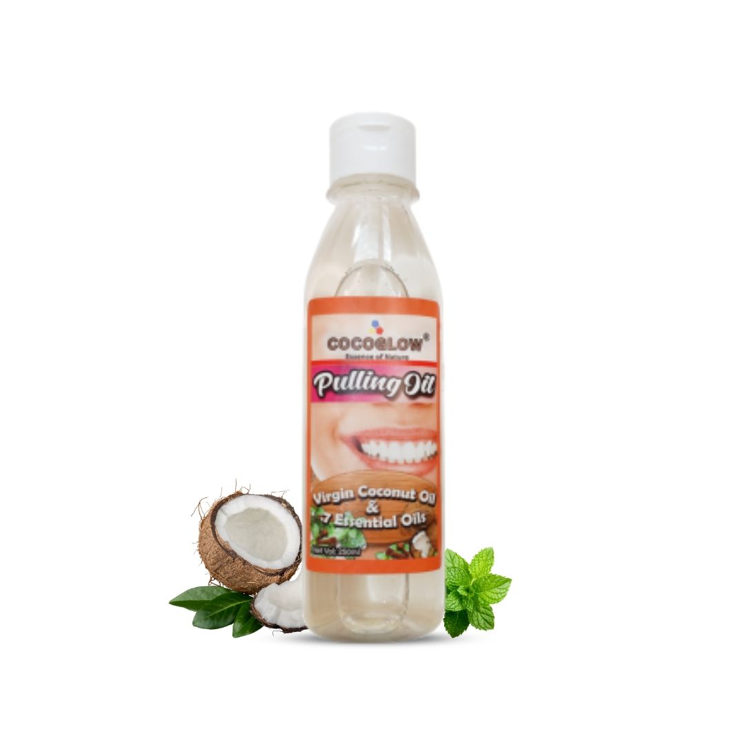 CocoGlow Oil Pulling for Healthy Teeth and Gums | Ayurvedic oil pulling |Coconut oil- 250ml