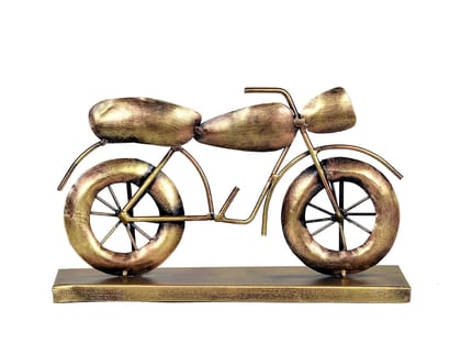 Bharat Saini Art ; Metal Bike Table Top Decorative Bike Showpiece Home Decor Table Decor Handicrafted Gift Item Multicolour