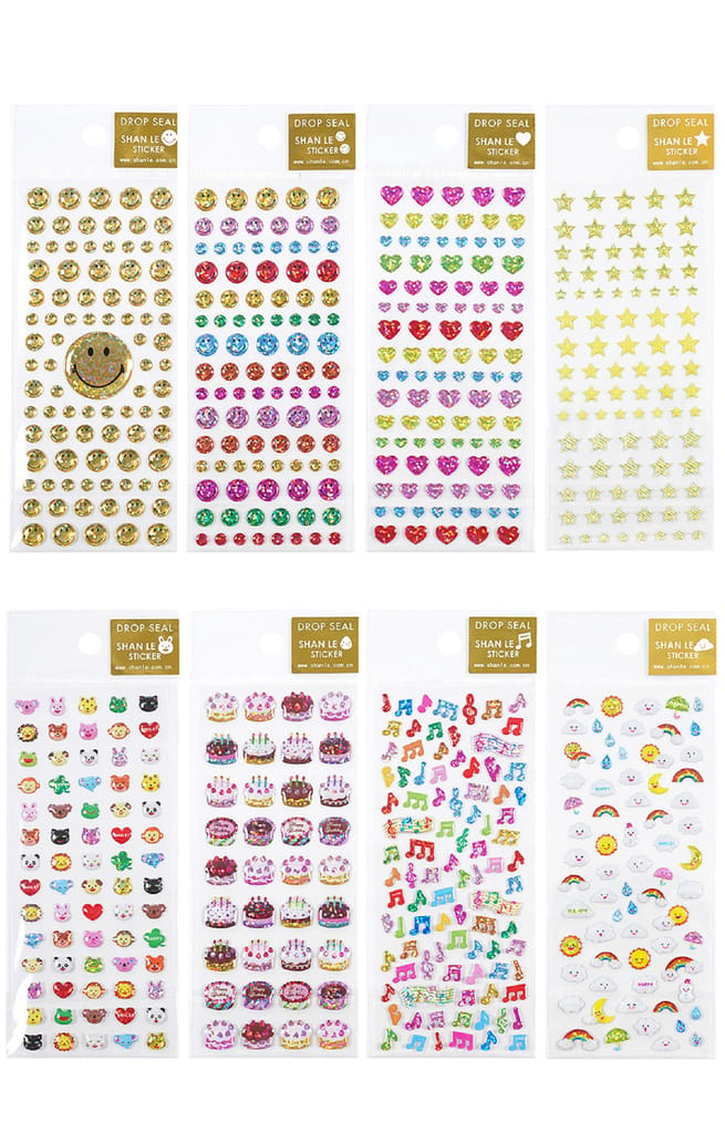 KTRS Enterprise Stickers Set?Puffy Stickers for Kids, 3D Stickers for Girls, Aesthetic Sticker, Cute Stickers, Foam Stickers for Kids, Craft Stickers, Self Adhesive Sticker(Pack of 8) - Stationery | Buy online on ZillyBuy