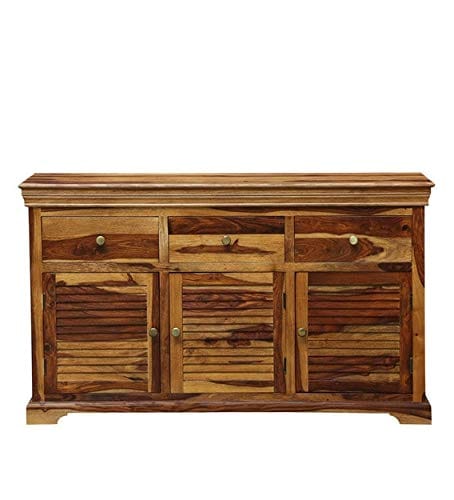 hukamart ; Wooden Sideboard Cabinets/Sideboard Cabinet for Living Room Teak Finish
