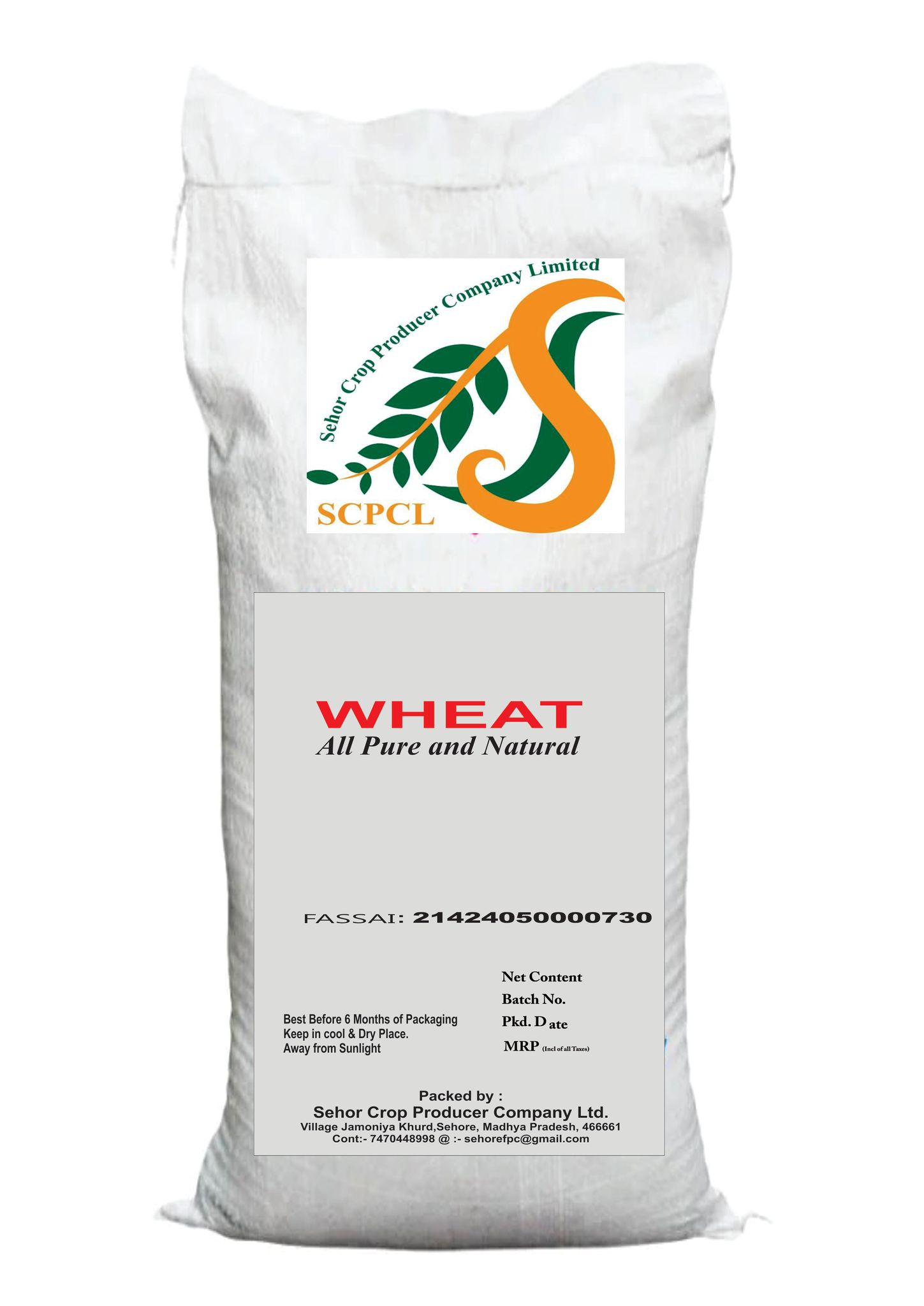 Fine Wheat whole 30 kg bag