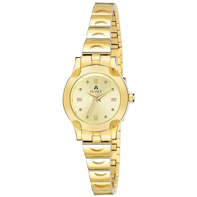 Golden watch for women and girls