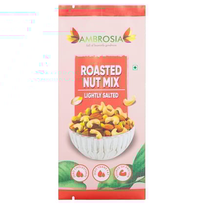 Ambrosia Mixed Roasted Nuts Almonds, Cashew & Pistachios Mini Packs 40g  | Pack of 5