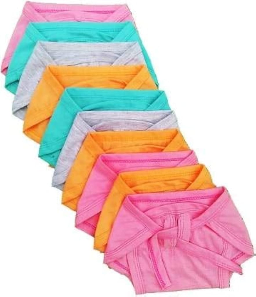 Sunuo Washable Reusable Multicolour Hosiery Cotton Diapers,Nappy,Langot for New Born Baby Kids(0-6 Months,) (PACK OF 10)