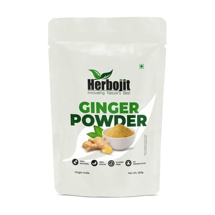 Herbojit Ginger Powder | 100% Natural, Vegan, Gluten-Free | No Preservatives | Pure & Authentic Ground Ginger Spice - 200g | Indian Origin Herbojit Ginger Powder | 100% Natural, Vegan, Gluten-Free | No Preservatives | Pure & Authentic Ground Ginger Spice - 200g | Indian Origin