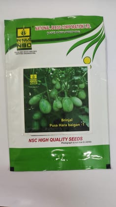 NSC BRINJAL PUSA HARA BAIGAN-1 (Pack of 25 Grams) NSC BRINJAL PUSA HARA BAIGAN-1 (Pack of 25 Grams)