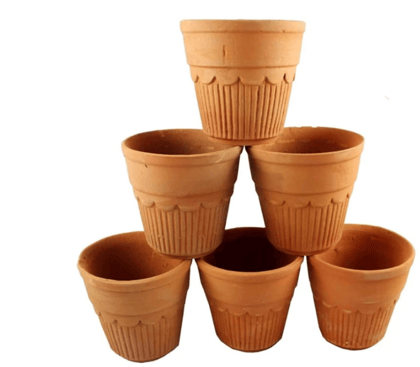 Mii Art Clay Kullad | Tea Cup/Glass | Handmad mitti kulhad(Brown)|Tea Kullad(Pack of 6) Reusable wash & use. Mii Art Clay Kullad | Tea Cup/Glass | Handmad mitti kulhad(Brown)|Tea Kullad(Pack of 6) Reusable wash & use.