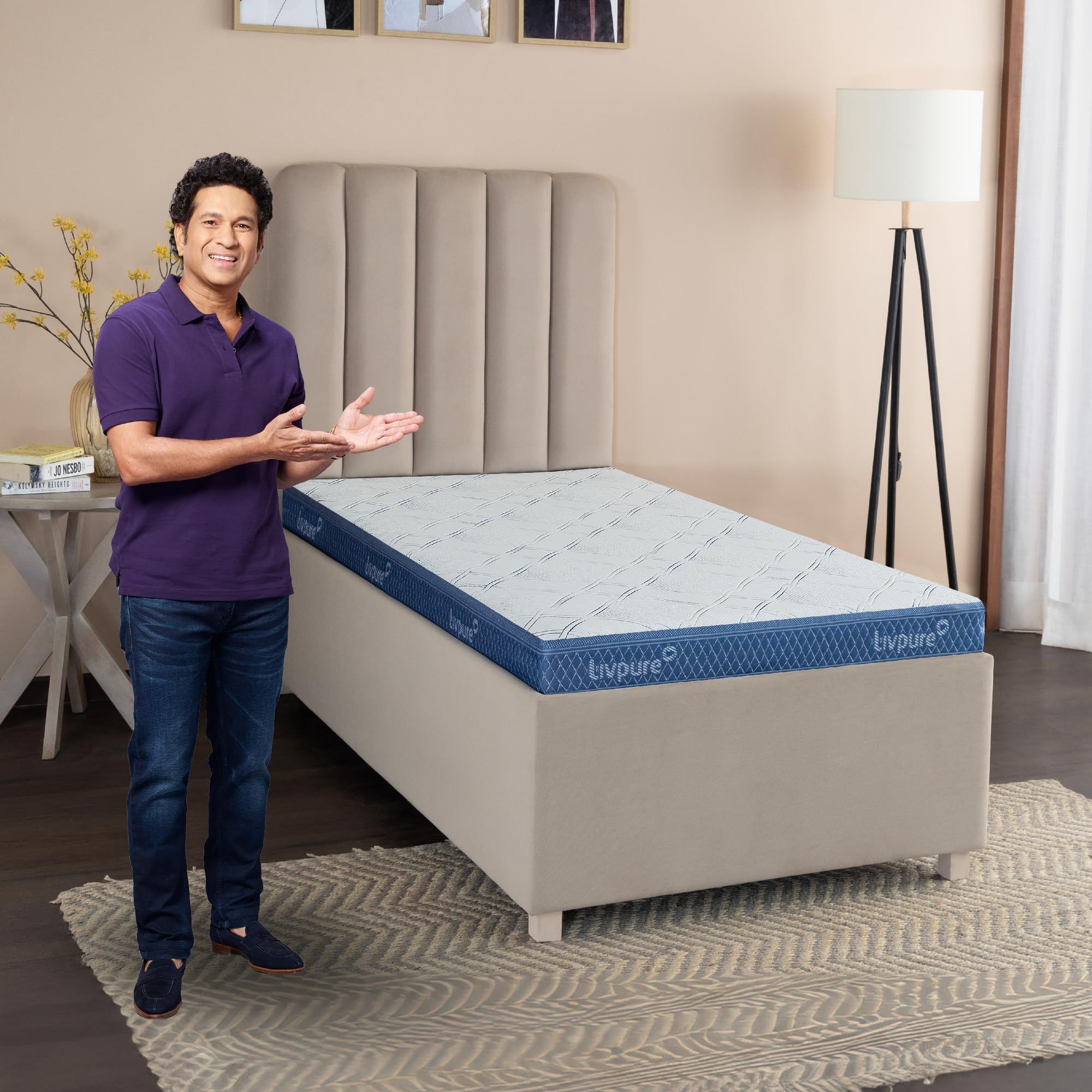 Livpure Smart Ortho PRO+ Memory Profile with S-Shape HR Foam Mattress| 5D Zones & COMFORTSCIENCE Tech with Embedded BIOCRYSTALS | High GSM Neon Fabric |Single Bed 72x36x6 inch, Washable Zipper Cover