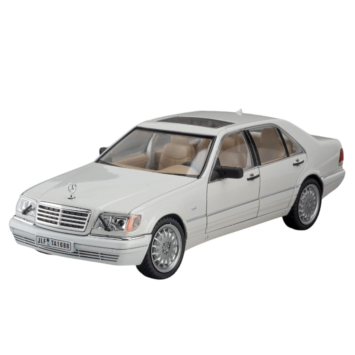 KTRS ENTERPRISE 1:24 Alloy Metal Pull Back Die-cast Car Model Pull Back car Super Openable Doors Sound and Light Doors & Light Music Boys Toys for Kids (Benzs S-W140 320SEL)