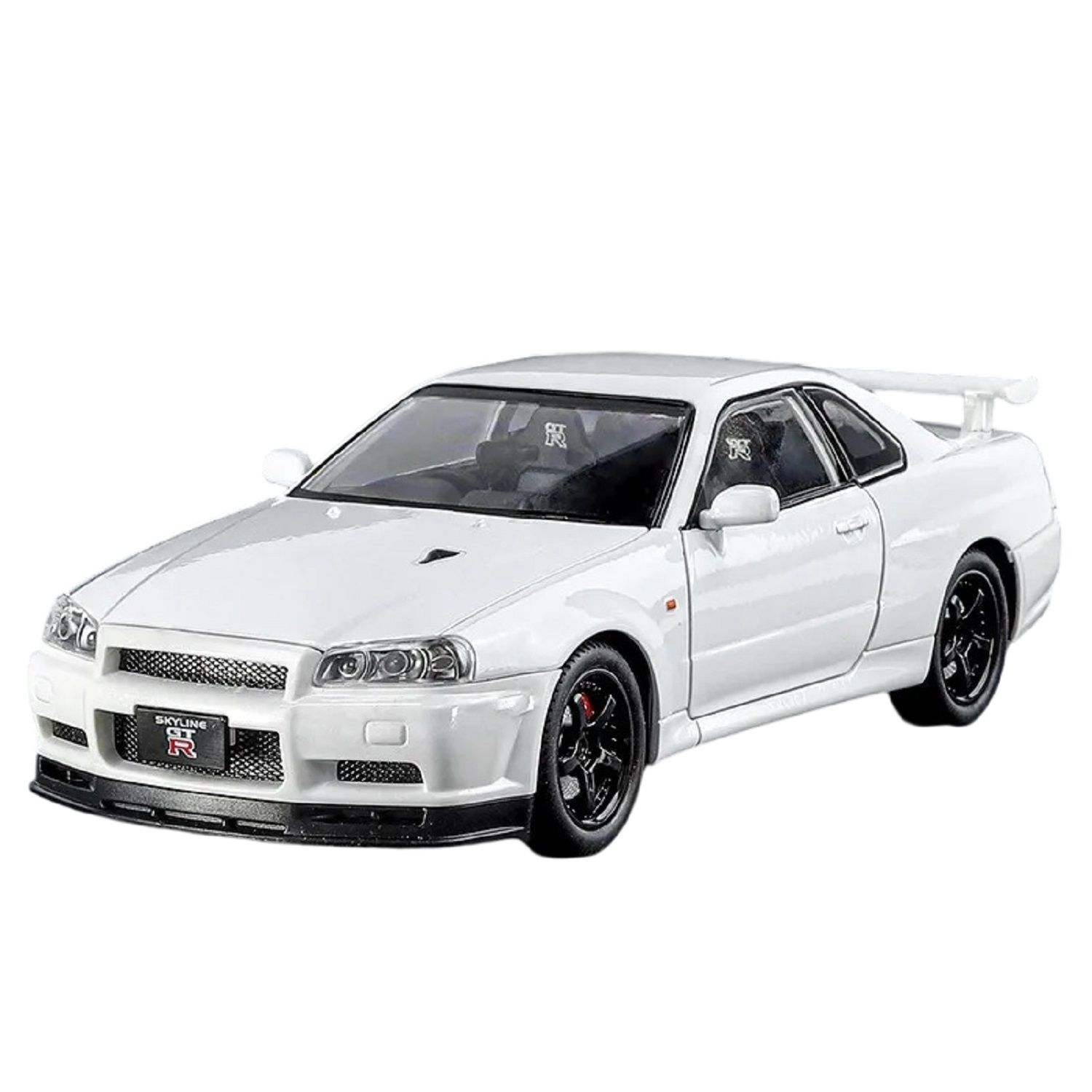 KTRS ENTERPRISE 1:24 Alloy Metal Pull Back Die-cast Car Model Car Pull Back car Super car with Openable Doors with Sound and Light Doors & Light Music Boys Toys  Kids (Nissan ZTR R34)