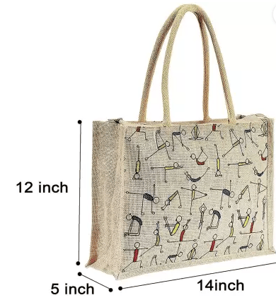 Trendy Men Ameyson Jute Bag For Men , Women and Childern use for Lunch Box ,Office , School ,Sho Trendy Men Ameyson Jute Bag For Men , Women and Childern use for Lunch Box ,Office , School ,Sho