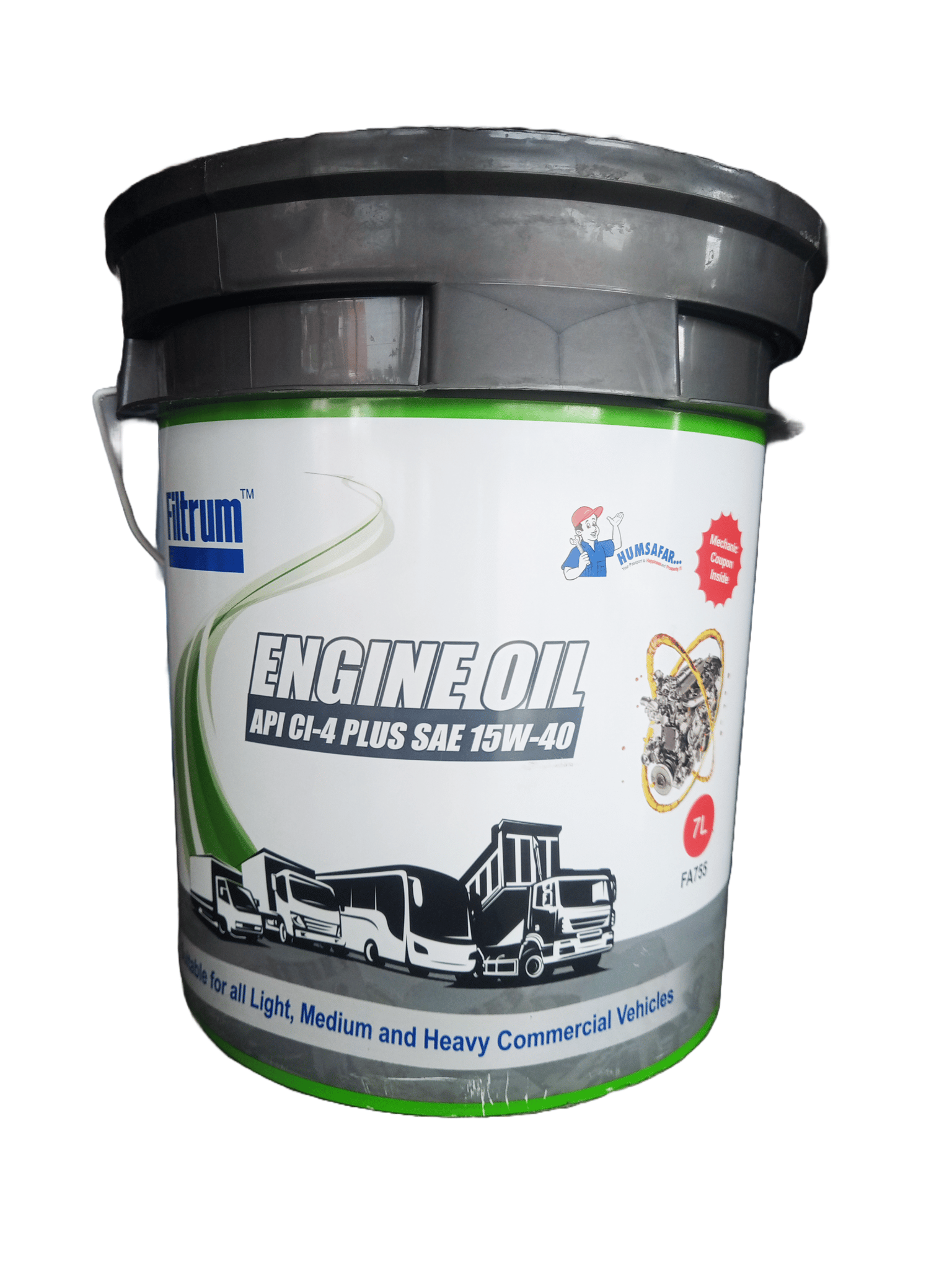 Filtrum Engine Oil API CI-4 Plus SAE 15W-40, 7L