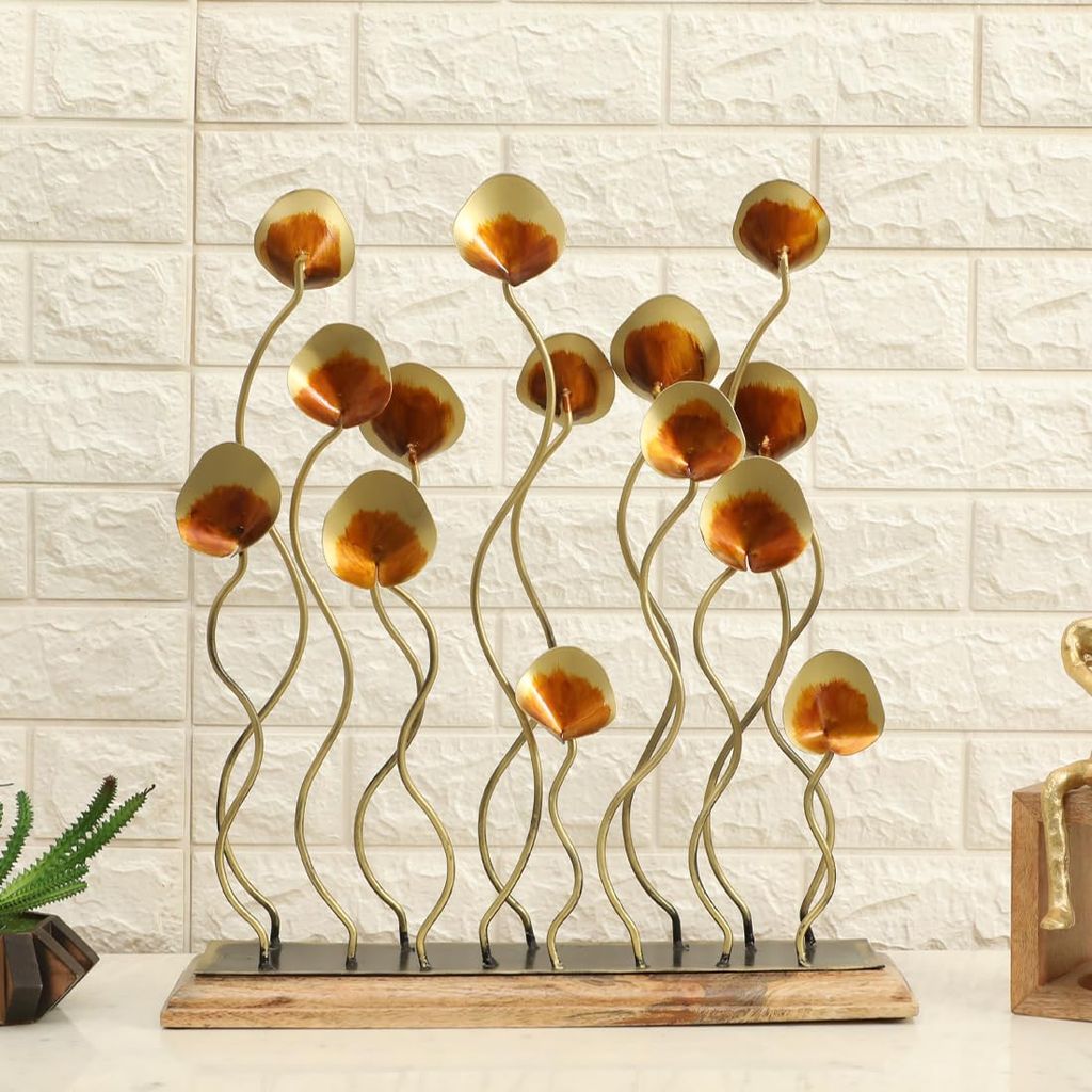 Kishore Art Multicolor Metal Dreamweaver Abstract Table Decor Showpiece