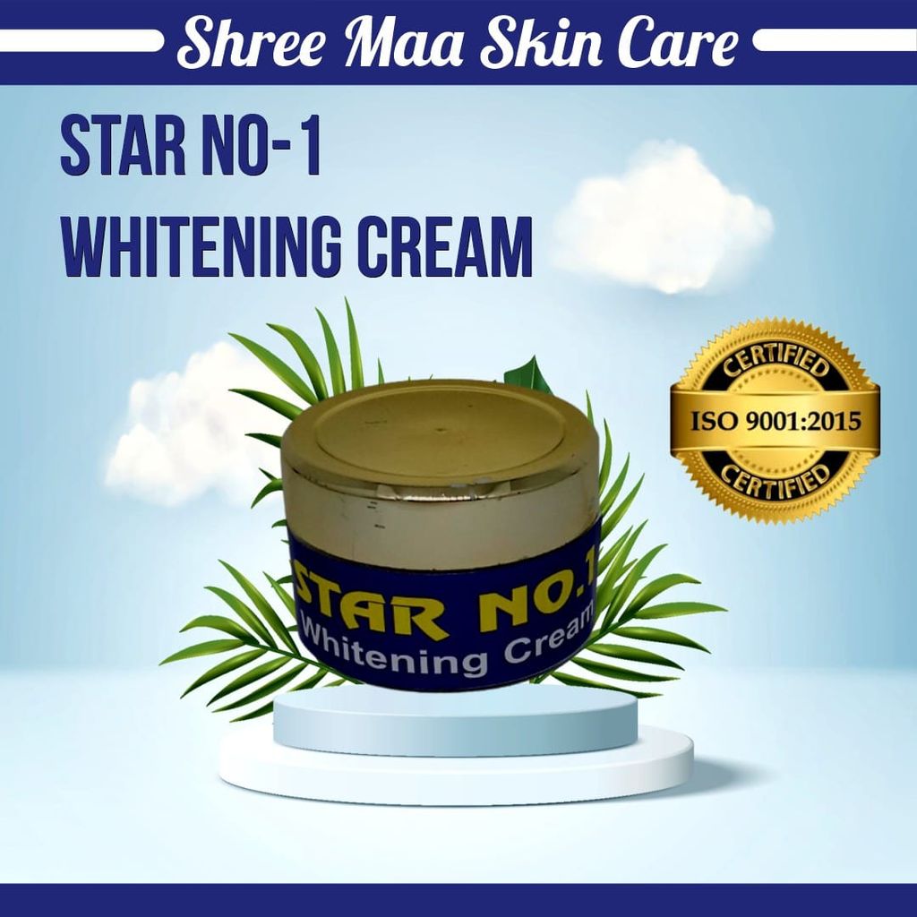 Shree Maa Skin Care Star Whitening Cream - Active Whitening, Arbutin, Kojic Acid, Dipalmitate, Active Sun Screen, Avobenzone, Benzophenone-3