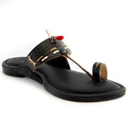 Arabica- Black Handmade Leather Sandals