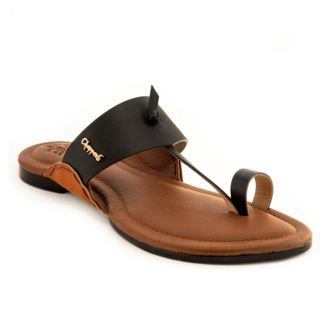 Unicorn Black & Brown Handmade Leather Sandals
