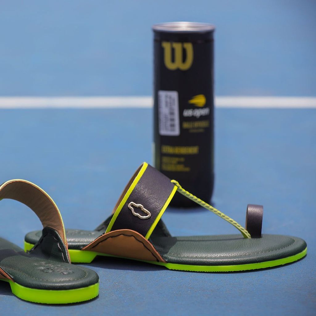 Top Men Zeus - Black & Neon - Soft Soles Handmade Leather Sandals 2025 at ShopCircuit | ONDC