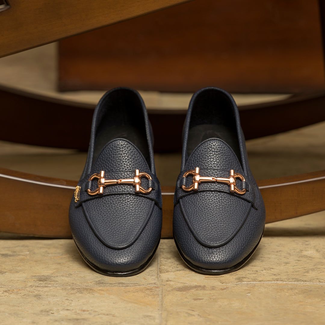 Belgians - vy Blue Handmade Leather Sandals