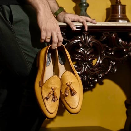 Belgians - Mustard Handmade Leather Sandals