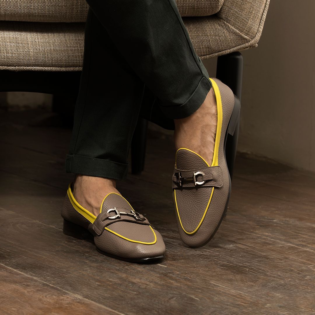 Belgians - Grey Handmade Leather Sandals