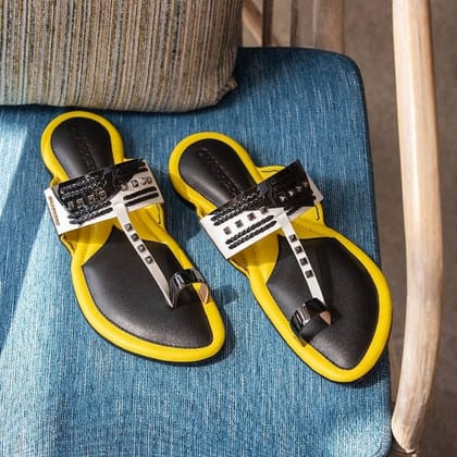 Super Z-black Leather Sandals