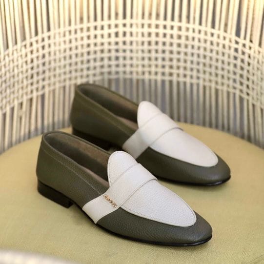 Belgian - olive green  Handmade Leather Sandals