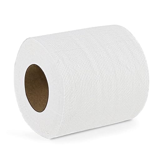Claret Soft & Natural 2-Ply Toilet Paper Rolls 10 x10 cm, 200 Pulls (Pack of 2, 6 Rolls Each) | Eco-Friendly, Septic Safe, and Hygienic Toilet Tissue