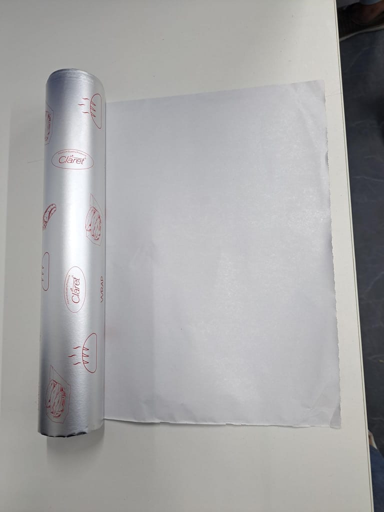 Claret 9+2 Meter Kitchen Paper Foil Roll, Durable for Cooking, High-Quality Paper Foil, Ideal for Food Wrapping and Storage - Pack of 1