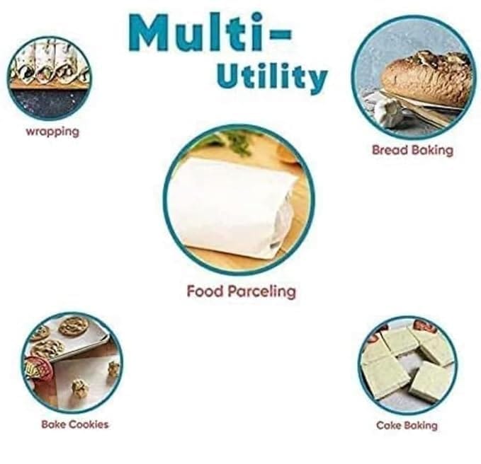 Claret 9+2 Meter Kitchen Paper Foil Roll, Durable for Cooking, High-Quality Paper Foil, Ideal for Food Wrapping and Storage - Pack of 1