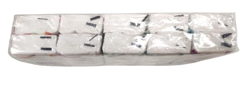 Claret Soft Ultra Pocket Tissue – 2-Ply, Skin-Friendly, 100% Virgin Pulp, 10 Pulls per Pack, 10 Packs per Packet, Convenient and Easy to Carry