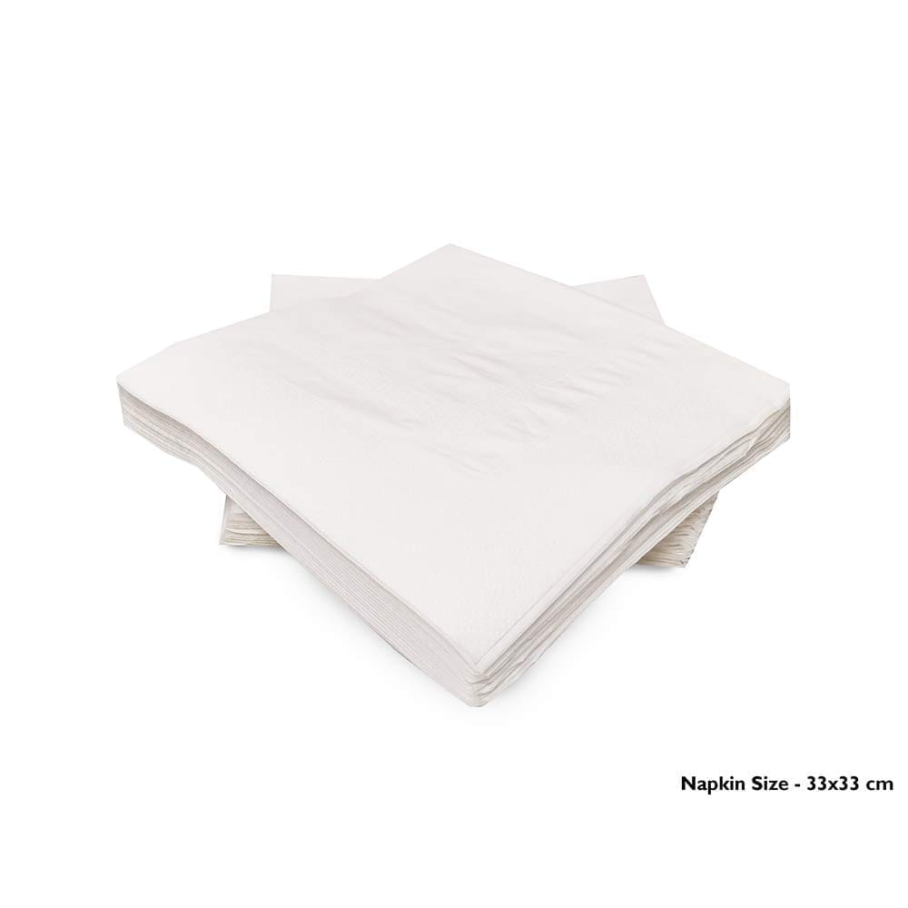 Claret Soft & Natural Paper Napkins 33 x 33 cm 50 Pulls 2 Ply (Pack of 3) – High-Quality Absorbent Tissue for Home, Office and Dining Use