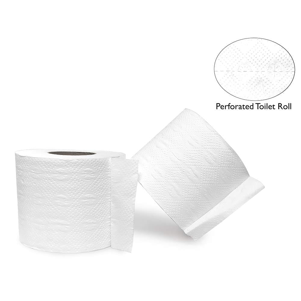 Claret Premium 2-Ply Toilet Paper – 9 In 1 Jumbo Pack, Highly Absorbent, Soft & Hygienic, Virgin Paper, Flushable