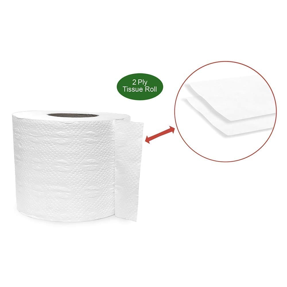 Claret Premium 2-Ply Toilet Paper – 9 In 1 Jumbo Pack, Highly Absorbent, Soft & Hygienic, Virgin Paper, Flushable