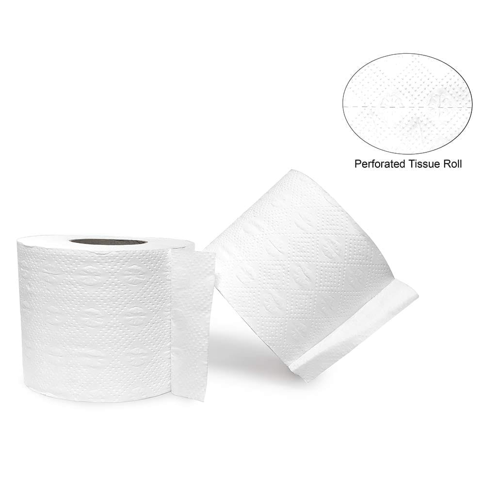 Claret Premium 3-Ply Toilet Paper Rolls - Jumbo Pack of 9, Highly Absorbent & Skin-Friendly with Convenient Zipper Pack for Daily Use