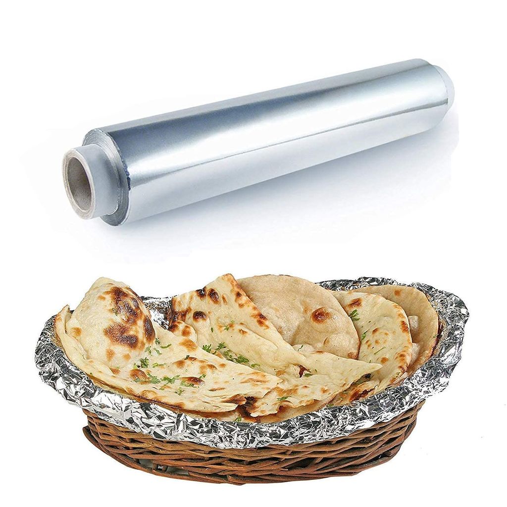 Paramount 1KG High-Quality Aluminium Foil Food Packing Roll, Keeps Food Warm and Fresh, 2-Pack for Daily Use.