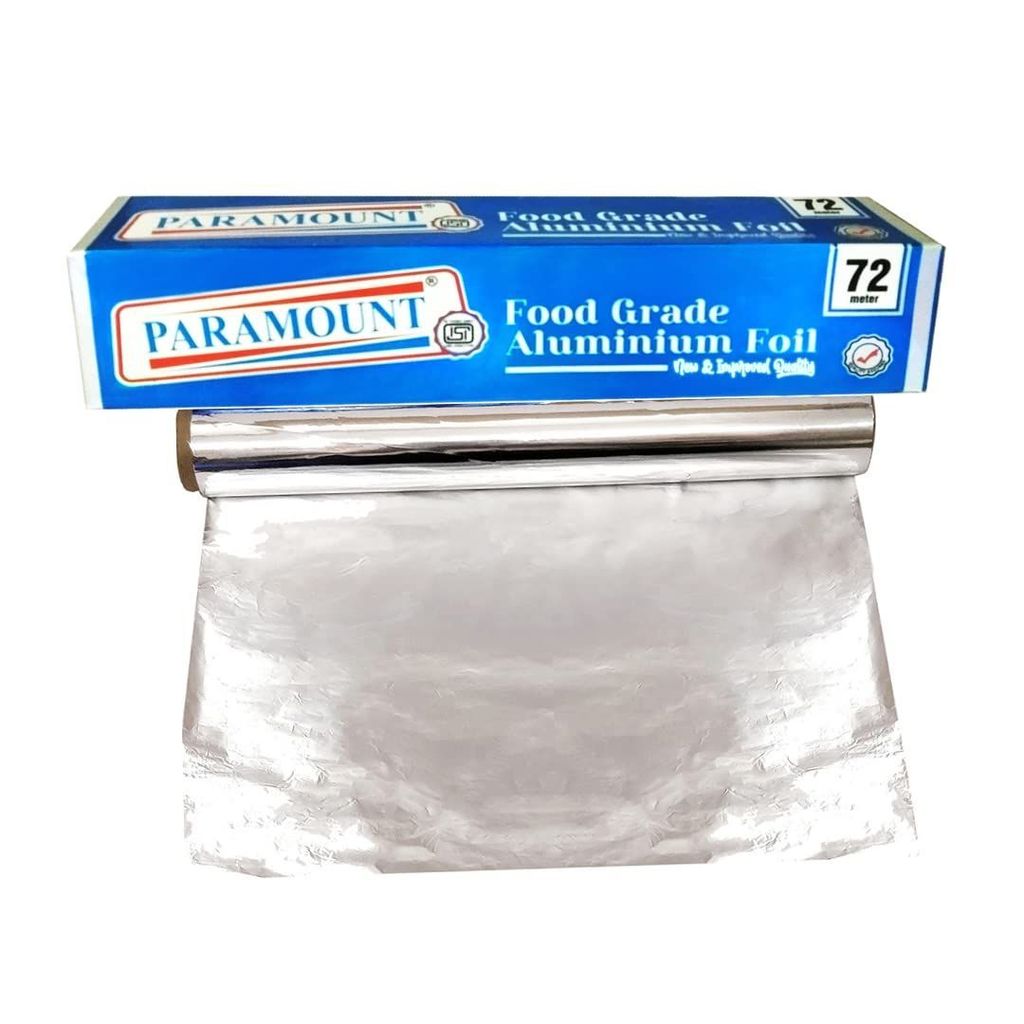 Paramount 72-Meter ISI Marked Food-Grade Aluminium Foil - 11 Micron Thickness | Durable, Safe & High-Quality for Food Packaging